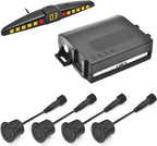 PS01 Car Front Parking Sensor Kit with Display,4 58KHz OE Standard Sensors,Radio Mute & Bull-bar Recognition Function,Detection Distance(13~39 inch)