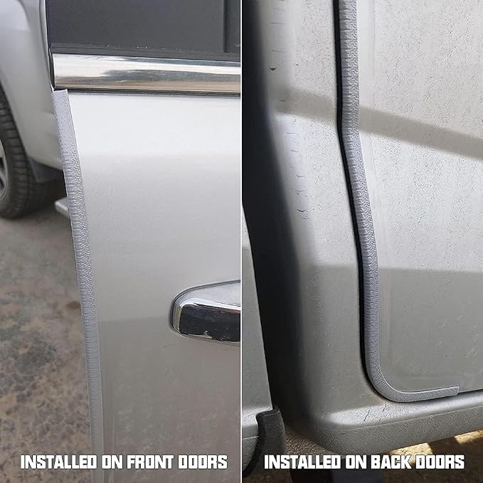 32.8ft(10m) Car Door Edge Guards Light Gray– Fits Most Vehicles, No Glue, U-Shaped, Built-in Metal Clips, Scratch and Chip Resistant – Reduces Dings in Parking Lots