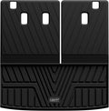 Cargo Mat with Backrest Mat for Honda Pilot 2023 2024 2025 2026, Split & One-piece Foldable Seating TPE Custom Fit Trunk Mat Cargo Liner with Seatback Mat Accessories, Black