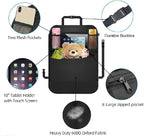 Premium Backseat Organizer for Kids 2 Pack, Heavy Duty Waterproof and Stain Resistant Kick Mats Back Seat Protector, Durable Backseat Car Organizer with Tablet Holder+Storage Pockets