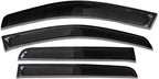 Side Window Visors rain Guards Vent Deflectors Compatible with Ford Ranger SuperCrew 2019-2024, Vent Deflector Window Rain Guard Sun Shade Visors, Car Accessories 4PCS 2019 2020 2021 2022 2023