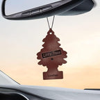 Car Air Freshener | Hanging Paper Tree for Home or Car | Leather | 3 Pack