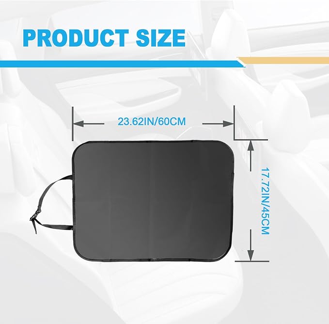 2 Pack Car Kick Mats Back Seat Protector, Seat Back Protector for Vehicles to Protect from Dirt, Mud and Scratches, Fits Most SUVs and Vans, Waterproof Oxford Durable Car Seat Back