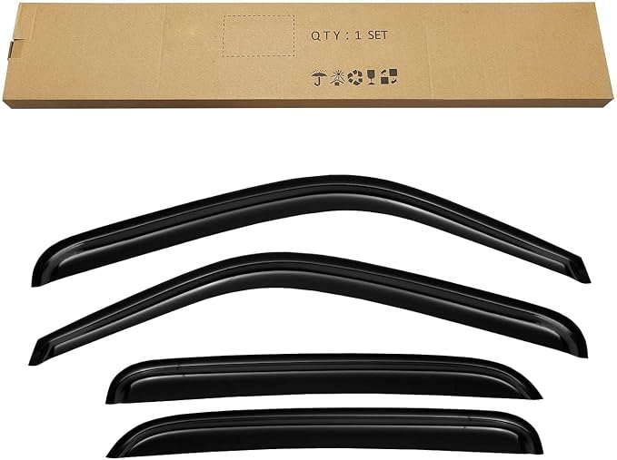 Window Rain Guards Visors for 2000-2006 Chevy Tahoe, Window Vent Wind Shades Deflectors for 00-06 GMC Yukon