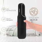 Portable Hand Vacuum Cleaner Handheld Cordless Cleaner for Dust Pet Hair Dirt Home Car Interior Lightweight, Easy to Use, Compact Design Battery Rechargeable with USB-C Cable - Black