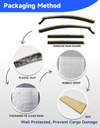 in-Channel Rain Guards Fit for Honda CRV CR-V 2017-2022, Extra Durable Window Rain Guards Visors Vent Visors Window Deflector Vent Shades Car Accessories -4 pcs