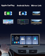 Portable Wireless CarPlay Screen for Car, Apple CarPlay & Android Auto Touch Screen Car Stereo with Bluetooth, BT Music, Navigation, Car Record for Vehicles (11.26 Inch)