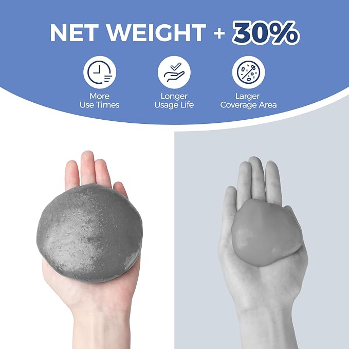 2Pcs Cleaning Gel for Car, 7oz Car Detailing Tools, Cleaning Putty Gel, Car Interior Cleaner Universal Dust Cleaner for Keyboard, Laptop, Air Vents (Coconut)