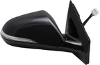 Power Heated Memory Side Mirror Set Left & Right with Turn Signal Blind Spot Paint to Match Gloss Black Base Compatible with 2015-2017 Hyundai Sonata HY1320229 HY1321229