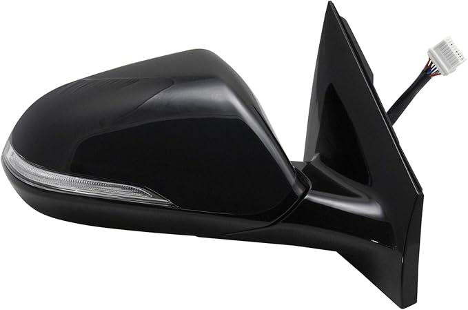 Power Heated Memory Side Mirror Set Left & Right with Turn Signal Blind Spot Paint to Match Gloss Black Base Compatible with 2015-2017 Hyundai Sonata HY1320229 HY1321229