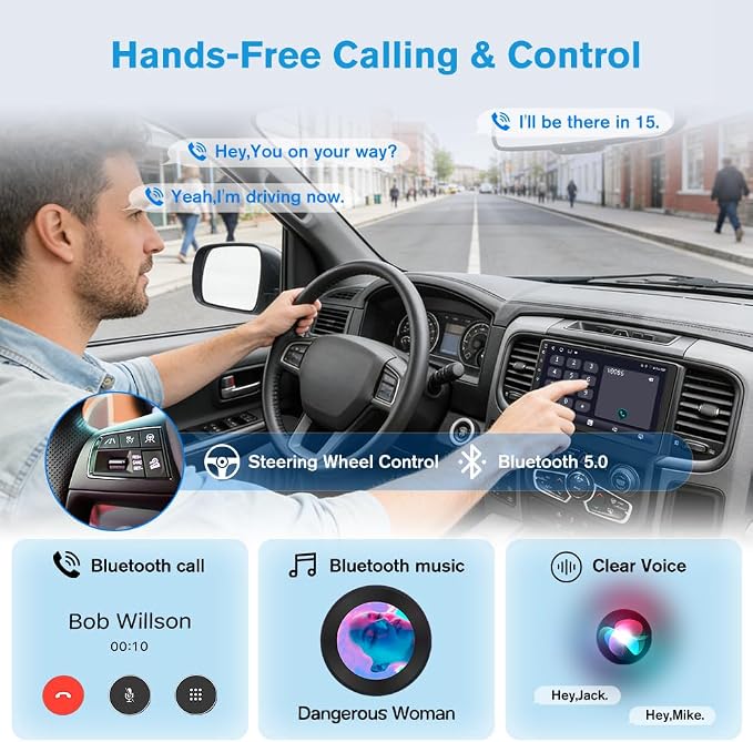 5G WiFi 64G ROM Car Radio Stereo for Toyota Camry 2006 2007 2008 2009 2010 2011 Wireless CarPlay Andriod Auto with SWC GPS Navigation DSP BT FM Rearview with Backup Camera