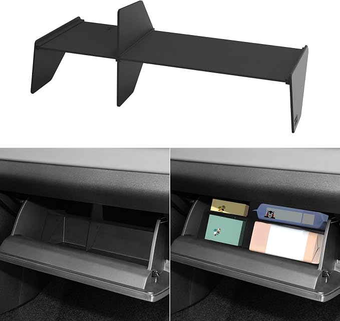 Glove Box Divider for Toyota RAV4 2026 Car Central Control Console Storage Divider Interior Accessories Black（4PCS/Set）