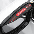 Pincuttee 2PC Side Mirror Visor Rain Guards,Car Rear View Mirror Rain Cover,Silicone Rain Shield,Mirror Cover Rubber Visor Guard(Black-Sport,2Pack)