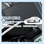 Car Windshield Sun Shade Compatible with Toyota Camry 2025-2026,Oxford Cloth Sun Shade for Car Windshield with Foldable Design,Windshields Cover Suns Shades for Blocking Heat with Storage Bag