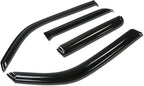 4Pcs Tape-On Window Visor Compatible with 2010 2011 2012 2013 Toyota 4Runner 2010-2013, Deflector Rain Guard, Acrylic Black