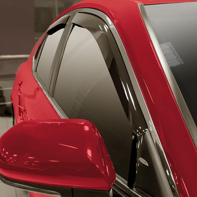 in Channel Window Rain Guards for Toyota Camry 2018 2019 2020 2021 2022 2023 2024 Vent Window Visors, Window Deflectors-4PCS