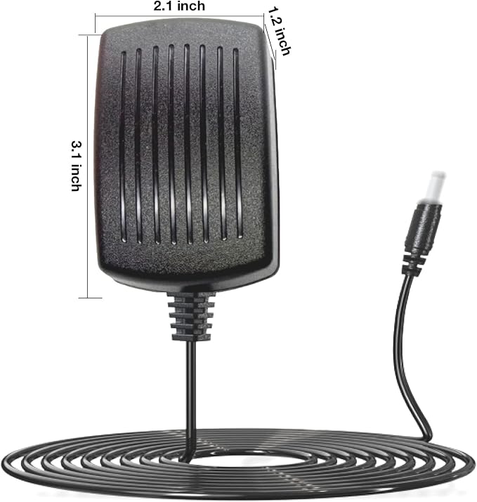 12V AC-DC Adapter for Charging SNAILAX Heated Seat Massager Cushion SL-222 SL-262MG SL-262A SL-262P SL-262PB SL-262M SL-262-APP SL-262AN 12Volts 12VDC Charger Power Supply Adapter Cord Cable