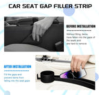 Car Seat Gap Filler, 2PCS Anti-Drop Multifunctional Vehicle Seat Side Gap Plug with Storage Slot, Automotive Blocker Seam Filler Console Organizer, Universal for SUV RV Truck (Black)