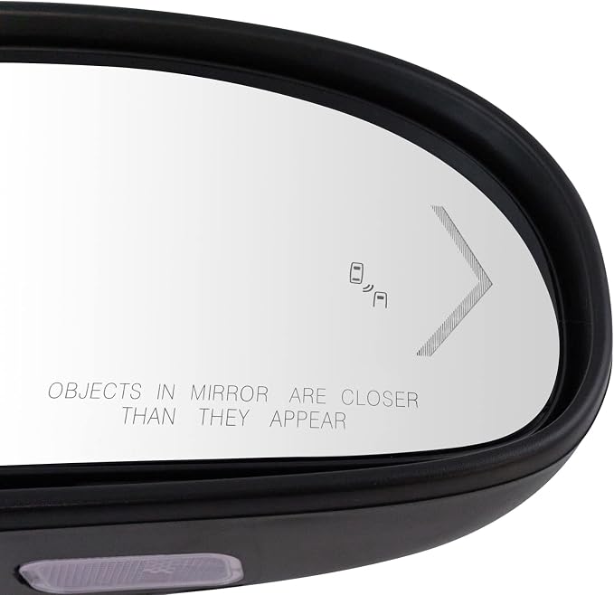 Passenger Side Power Heated Mirror Chrome Cover Memory Turn Signal Blind Spot Compatible with 2009-2014 Chevrolet Tahoe Suburban 1500, 2009-2014 GMC Yukon XL 1500, 2009-2013 GMC Yukon GM1321525