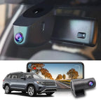 Front 4K+Rear 1080P Dash Cam Adapts for Volkswagen Atlas 2018-2026 (Model A/Narrow Rear End) & Atlas Cross Sport 2020-2026, OEM Look, Dual Loop Recording, WiFi & APP, Parking Mode, 128GB Card