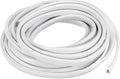 U Channel Edge Trim, 19.7ft Length Rubber Guard Seal Strip Edge Protector Fit for 1-2.5mm Edge, (15/64" W x 25/64" H) White