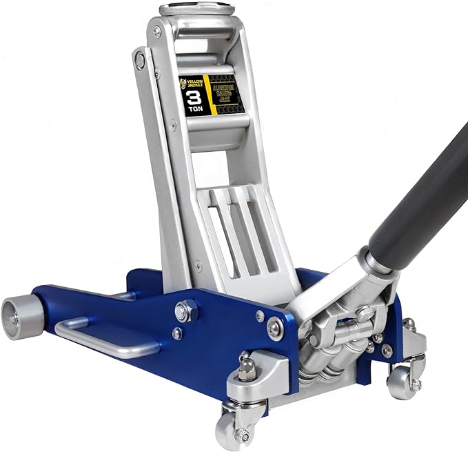 3 Ton Floor Jack Full Aluminum Ultra Lightweight Quick Rise Racing Floor Car Jack with Dual Pump Fast Lifting Low Profile Jack for Vehicle,6600 lbs Capacity