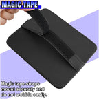 Leather Car Sun Visor Organizer, Multifunctional Auto Visor Document Holder with Sunglasses Clip, Universal Vehicle Interior Pocket Storage Accessories for Drving License, Card, Pen (Black)