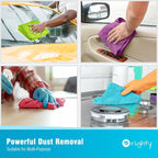 Orighty Microfiber Cleaning Cloth, 150 Pack Microfiber Towels for Cars, Multi-Purpose Shop Towels Cleaning Rags Bulk for Car, Home, Kitchen, 12 x 11 inch