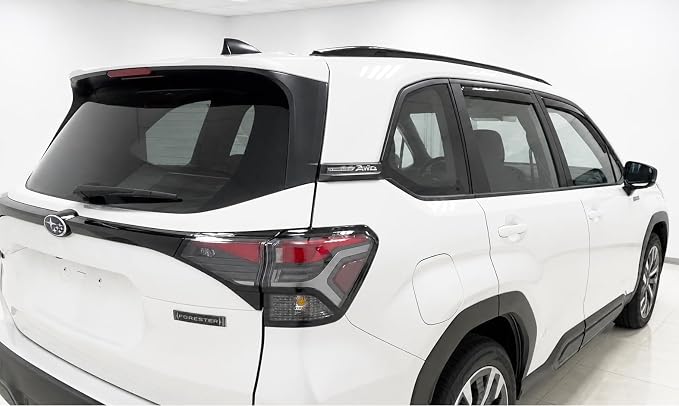 2025 2026 in-Channel Rain Guards for Subaru Forester Side Window Visor Deflectors Premium Sport Limited Touring Hybrid Wilderness Tinted Vent Shade Protectors