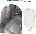 Floral Back Seat Protector Kick Mat with Storage Pockets Anti-kick Car Seat Back Cover for Dirt and Damage Prevention Fit Car Accessories