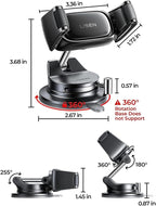 Suction Phone Mount for Car, [Ultra Suction & 95% Cases Friendly] Car Phone Holder Mount Vacuum Dashboard Phone Holder, Car Cell Phone Holder for iPhone 17 16 15 14 Pro Max Air Galaxy S26 S25