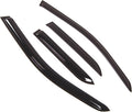WD2-366 Dark Smoke 4 Pcs Set Window Visor (Outside Mount) Deflector Rain Guard Compatible with 2001-2007 Pontiac Aztek