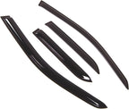 WD2-366 Dark Smoke 4 Pcs Set Window Visor (Outside Mount) Deflector Rain Guard Compatible with 2001-2007 Pontiac Aztek
