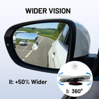 Blind Spot Mirror, 2Pcs Adjustable Car Auxiliary Wide Angle Convex Mirror, Universal Stick on Side Mirror for Cars SUVs Trucks, Enhance Driving Safety (Rectangle)