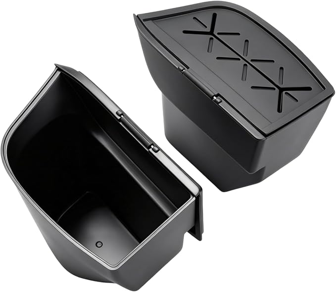(2Pack) 2026 RAV4 Door Trash Can for Toyota R AV4 (LE/SE/XLE Premium/Woodland/XSE/Limited/GR Sport), Durable &Waterproof Door Side Garbage Can Insert 2026 R AV4 Accessories (Left&Right w/Lid)