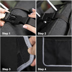 Large Capacity Car Trunk Organizer,Six Pockets Trunk Storage Organizer with Adjustable Straps,Wear-Resistant Oxford Fabric Hanging Trunk Organizer for Car Truck SUV
