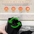 Car Trash Can with Lid, Diamond Design Leakproof Vehicle Cup Holder Garbage Can, Waterproof Trash Bin Mini Portable Garbage Organizer for Cars Homes Offices Bedrooms (Red)