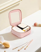 Travel Clear Makeup Bag Set, TSA Approved Cosmetic Bag Case with Zipper Portable Makeup Pouch Toiletry Bag Traveling Cosmetic Organizer Storage Bag Car Organizer Car Essentials