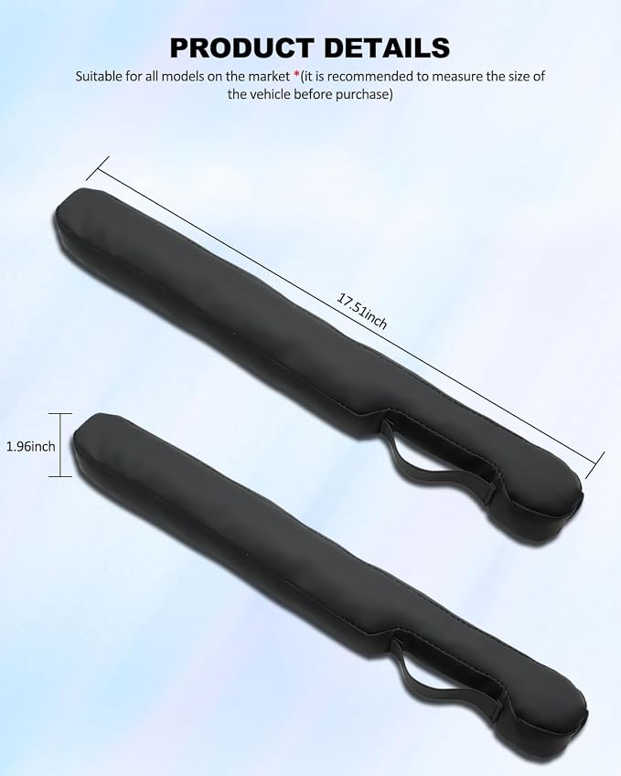 Car Seat Gap Filler Universal for Car SUV Truck Fit Organizer Fill The Gap Between Seat and Console Stop Things from Dropping 2Pcs
