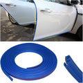 Car Door Rubber Seal Strip, 32.8Ft Self Adhesive Weather Stripping Automotive Edge Trim, Weatherstrip Soundproof Vehicle Tailgate Window Sealing Cover, Universal for SUV RV Truck (Blue)