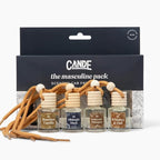 CE Craft Hanging Car Air Freshener – Fragrance Oil Diffuser with Essential Oils – Long-Lasting Aromatherapy Scents for Automobiles – 4 Pack, Summer