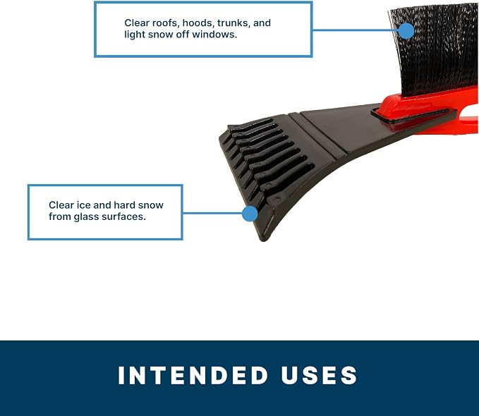 Teal Turtle - Universal - 21 Inch Car Snow Brush and Ice Scraper for Snow and Ice Removal
