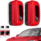 Car Glass Oil Film Cleaner, 2026 Upgraded Automotive Oil Film Cleaning Brush for Car Windows, Cars Window Glasses Cleaning Boar with Extra Cleaner, Universal Anti-Rain Fog Glass Brush (2)