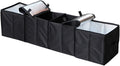 Cargo Foldable Multi Compartment Fabric Car Truck Van SUV Storage Basket Trunk Organizer and Cooler Set,Black,AK-018