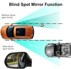 Rhombus Blind Spot Mirror - 2 Inches HD Glass Frameless Wide Angle Convex Mirror, 360° Adjustable Side Rear View Mirror with 3M Adhesive for Car SUV Truck 2 Pack