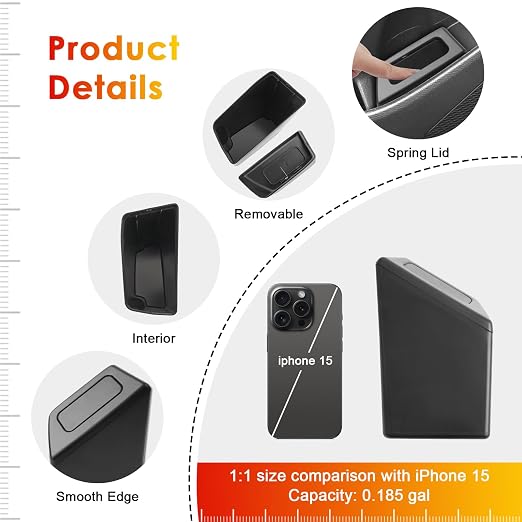 for Corolla Cross Trash Can for 2022-2025 Toyota Corolla Cross Small Car Trash Bin for Side Front Left Door Mini Trash Garbage Bin w/Lid for Toyota Accessories (Corolla Cross Left Side)