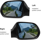 Rhombus Blind Spot Mirror - 2 Inches HD Glass Frameless Wide Angle Convex Mirror, 360° Adjustable Side Rear View Mirror with 3M Adhesive for Car SUV Truck 2 Pack
