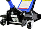 3 Ton Low Profile Floor Jack, Heavy Duty Floor Jacks with Dual Pistons Quick Lift Pump, Steel Car Jack Adjustable Height 3.3"-18.5", Hydraulic Trolley Floor Jack 3 Ton/6600 LBS Capacity, Blue