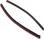 WD2-374 Dark Smoke 2 Pcs Set Window Visor (Outside Mount) Deflector Rain Guard Compatible with 1997-2003 Pontiac Grand Prix Coupe