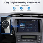 for Toyota Prius 2010-2015 Car Stereo, 8 Core 4GB+64GB Android Radio with 32-Band DSP, Wireless CarPlay & Android Auto, 4G LTE GPS Navigation, AHD Backup Camera